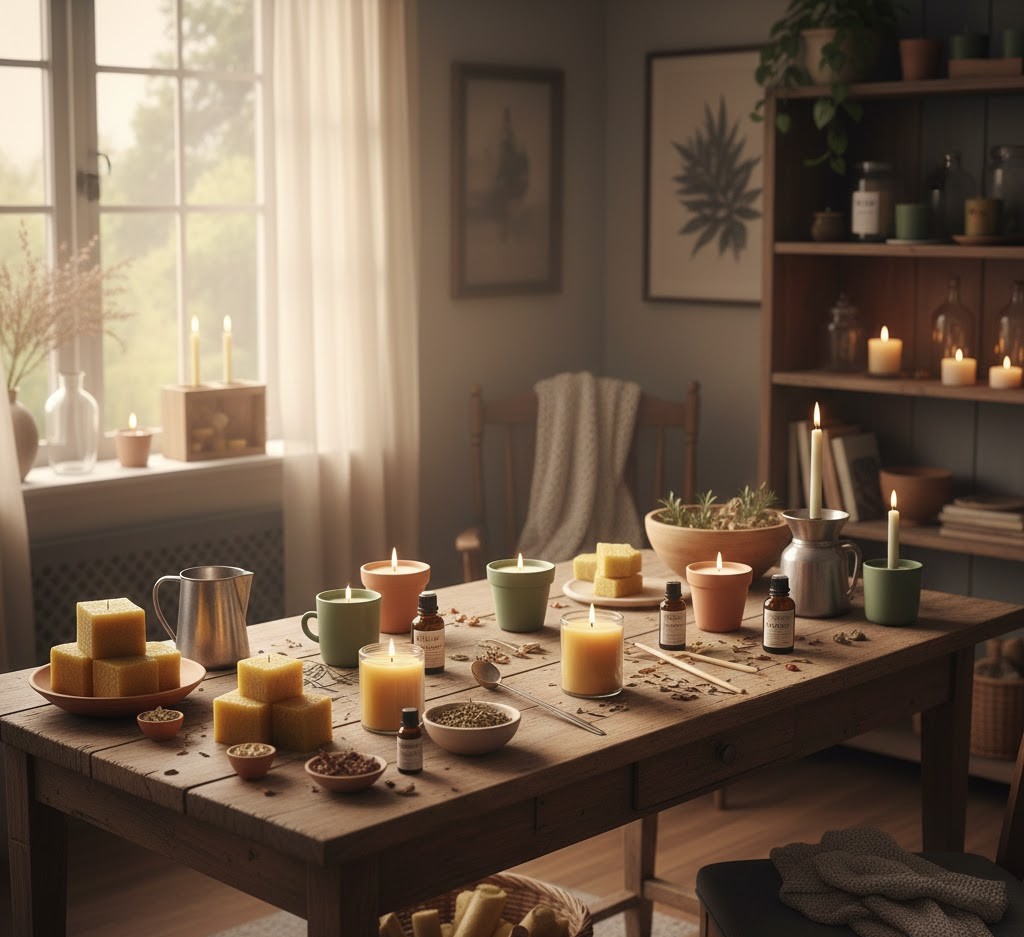 Candle Making Workspace